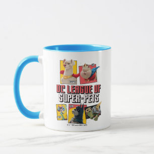 Caneca Liga DC de Painéis de Caracteres Super Pets