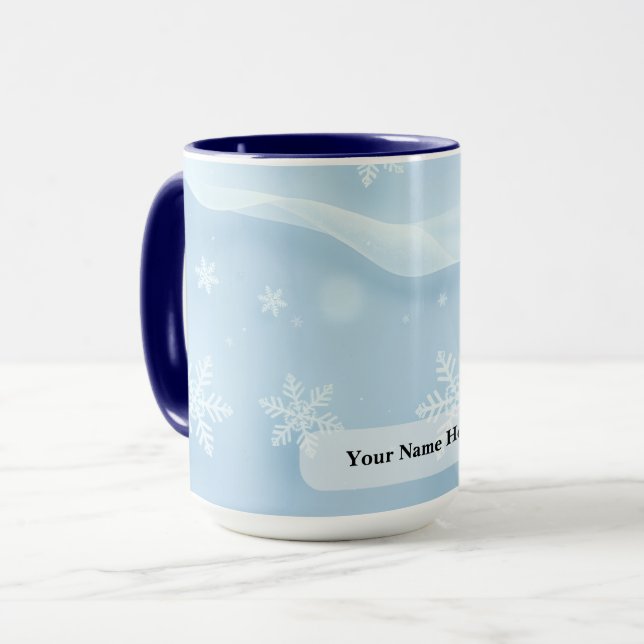 Caneca Liga de Gelo Pálido Mutiara Flake (Frente Esquerda)