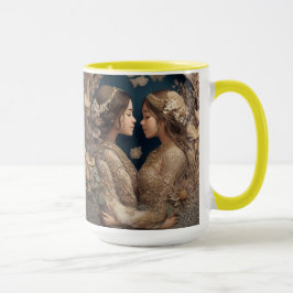 Caneca Ligações Inseparáveis: Arte Celebrando Melhores Am