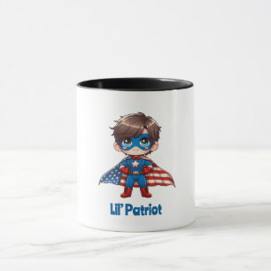 Caneca Lil’ Patriot – Bebês Águia Careca Fofa Camiseta Ma