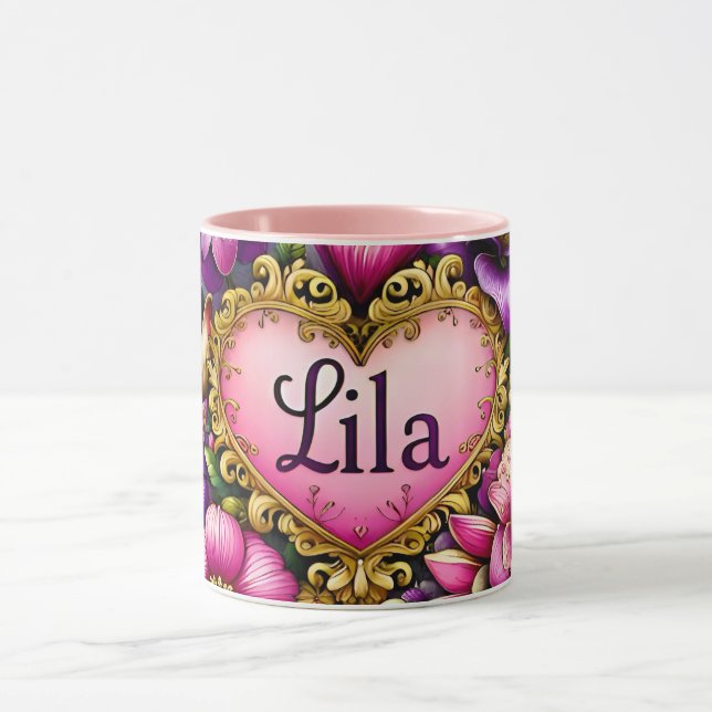 Caneca LILA ~ Mug personalizado ~ zany incomum (Centro)