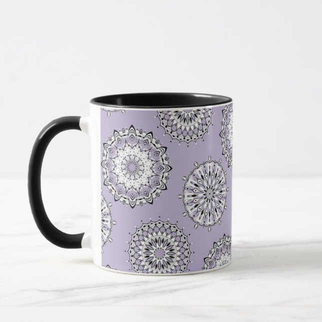 Caneca Lilac Mandalas Mug (Esquerda)