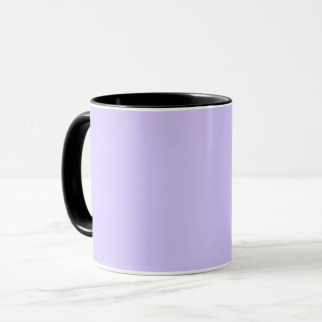 Caneca Lilac Sonha Cor Sólida | Elegante Clássico (Frente Esquerda)