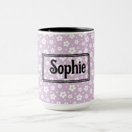 Caneca Lilac White Daisies Mug