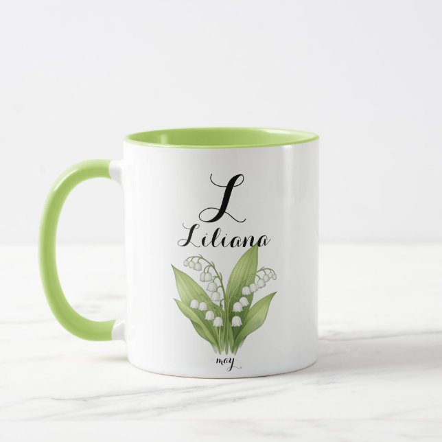Caneca Liliana – Lily of the Valley, May’s Elegant Bloom  (Esquerda)