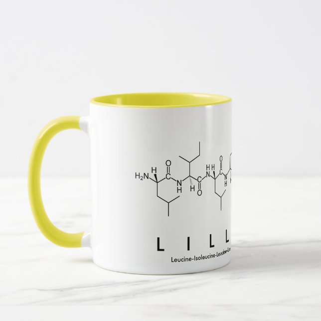 Caneca Lilly-May peptide name mug (Esquerda)