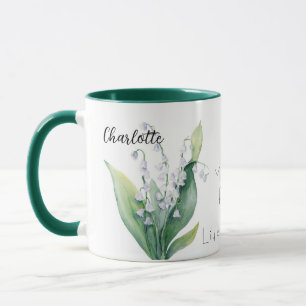 Caneca Lily of the Valley May Birth Month Flower