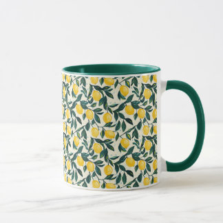 Caneca Limão Amarelo-Brilhante Mediterrâneo Padrão
