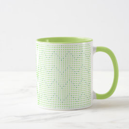 Caneca Limão e pontos verdes do padrão do canal Mugs