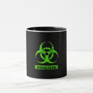 Caneca Limão Neon Green BioHazard Chemicals Graphic