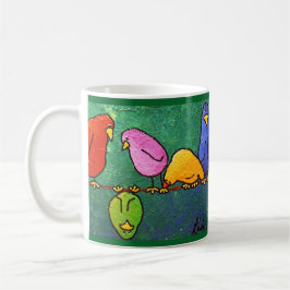 Caneca LimbBirds "Feelin para baixo?" Copo de café