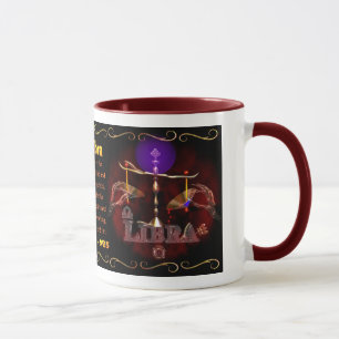 Caneca Limite da astrologia do zodíaco do Libra do Virgo