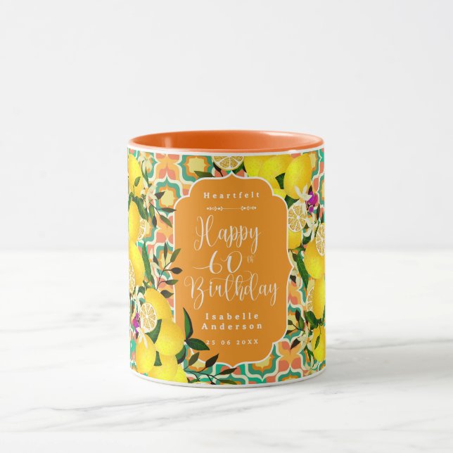 Caneca Limon Mediterrâneo 60º Laranja (Centro)