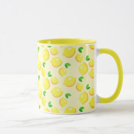 Caneca Limon Tree Yellow Ringer Mug