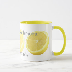 Caneca Limonada - se a vida lhe dá limões