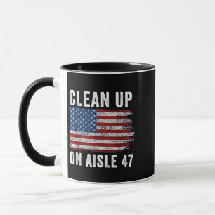 Caneca Limpar No Isle 47 Shirt Impeach 47 Anti Trump 8