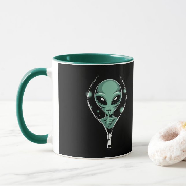 Caneca Limpeza de alienígena (Com Donut)