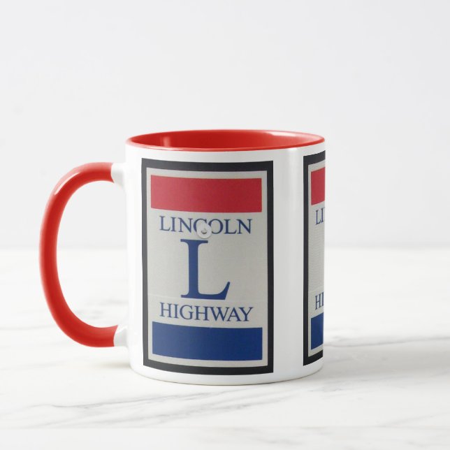 Caneca Lincoln HIghway, US Route 30 (Esquerda)