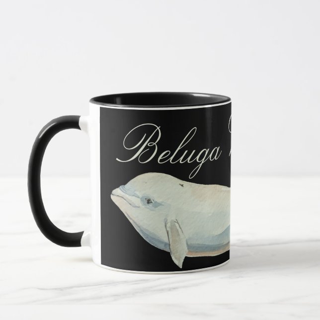 Caneca Linda Baleia Beluga, Delphinapterus Leucas (Esquerda)