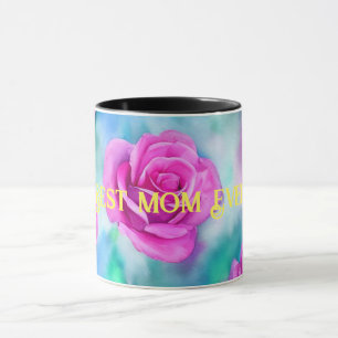 Caneca Linda Coleção de Rosas Rosa Rosa Moderna de Waterc