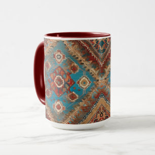 Caneca Linda coleção de tendências de padrão antigo turco