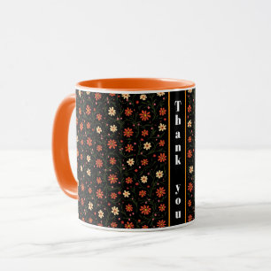 Caneca Linda Coleção Floral de Vintage Moderna