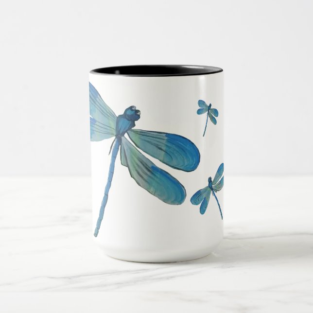 Caneca Linda Dragonfly Pink Flor Original (Centro)