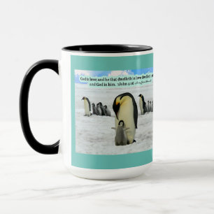 Caneca Linda Escritura Penguin 1 John 4:16