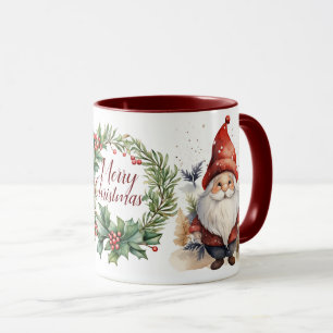 Caneca Linda Feliz Natal Gnomo