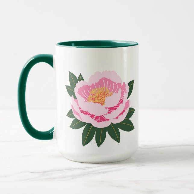 Caneca Linda flor rosa (Esquerda)