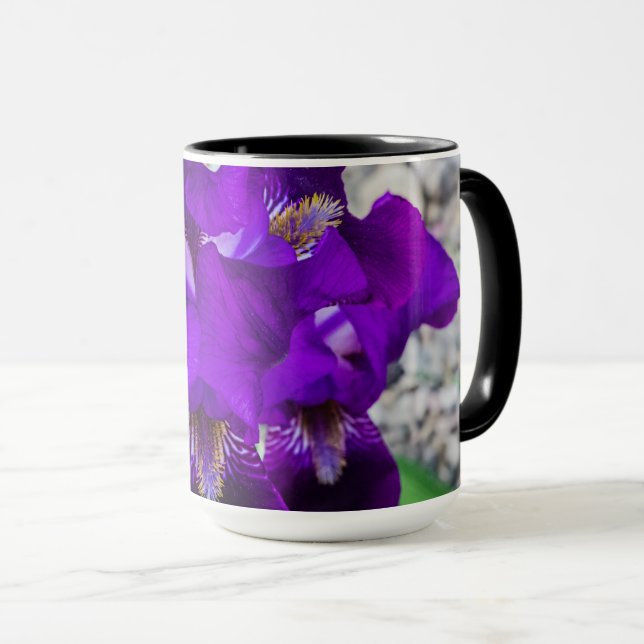 Caneca Linda íris roxa (Frente Esquerda)