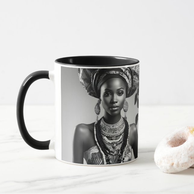 Caneca Linda mulher africana (Com Donut)