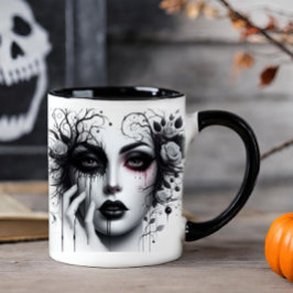 Caneca Linda Mulher Gótica