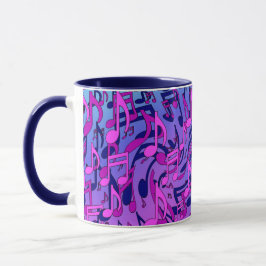 Caneca Linda música, Design de Upbeat Colorido