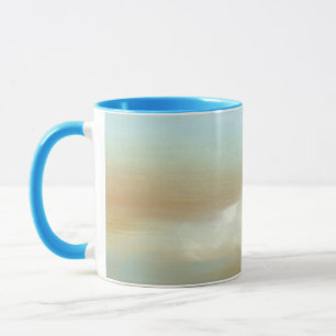 Caneca Linda paisagem com nuvens Fluffy