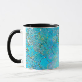 Caneca Linda Pérola Iridescente Brilhante Escamas de Sere