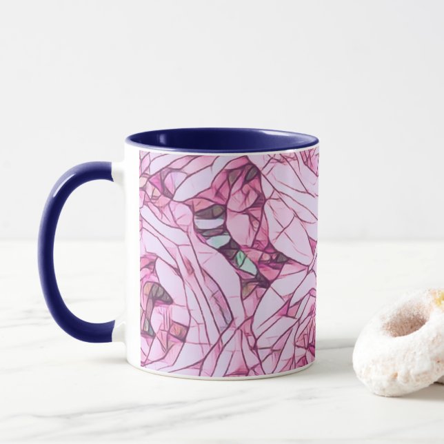Caneca Linda Raposa Rosa Mug (Com Donut)