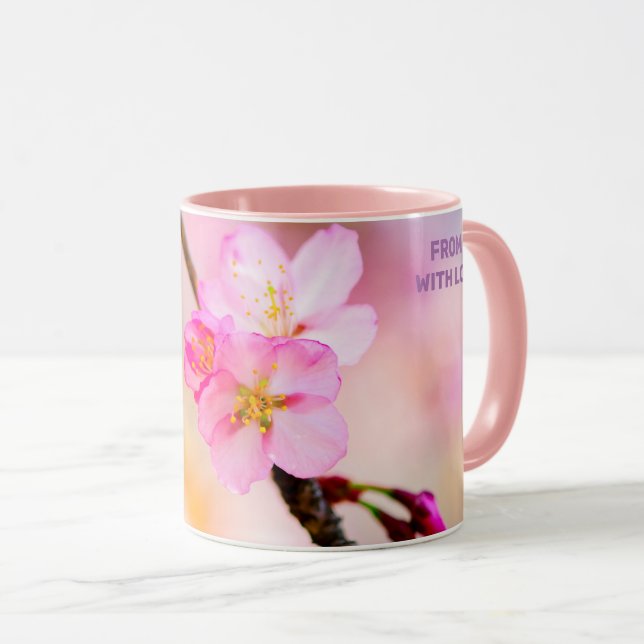 Caneca Linda Sakura Cherry Blossoms (Frente Esquerda)