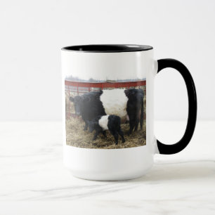 Caneca Linda Vaca de Beltie e Vitelo - Galloways de Baixo