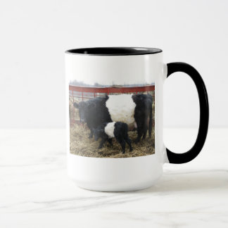 Caneca Linda Vaca de Beltie e Vitelo - Galloways de Baixo