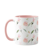 Linda Watercolor Floral Blush Rosa