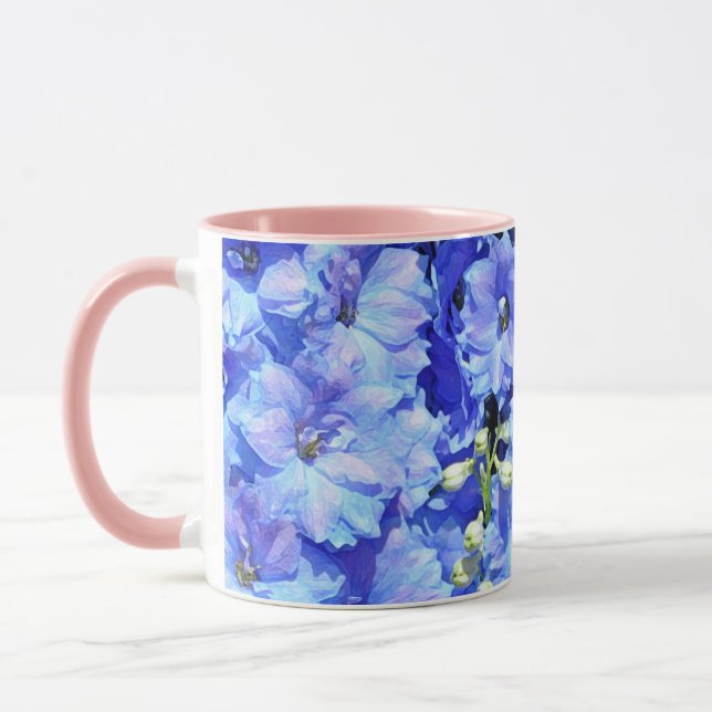 Caneca Lindas flores delpinium (Esquerda)