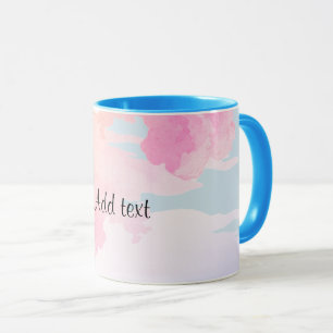 Caneca Lindas nuvens de cor pastel personalizadas por mod