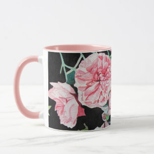 Caneca Lindas Rosas Rosa Rosa, Floral Mug