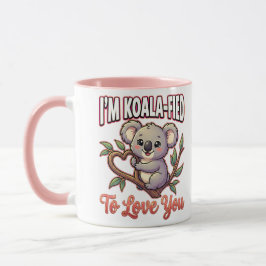 Caneca Lindo Coala de São Valentim – Estou Coala-izado pa