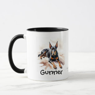 Caneca Lindo Pet Doberman PERSONALIZAR NOME/FOTO