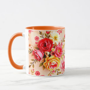 Caneca Lindo Vintage Flowers Mug