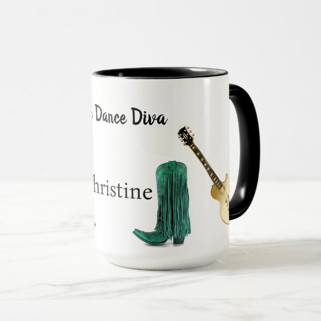Caneca Line Dance Diva Mug (Frente Esquerda)