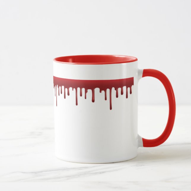 Caneca Lingando Mug de Café Gótico do Sangue (Direita)
