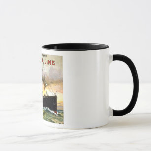 Caneca Linha de Batavier - viagens vintage